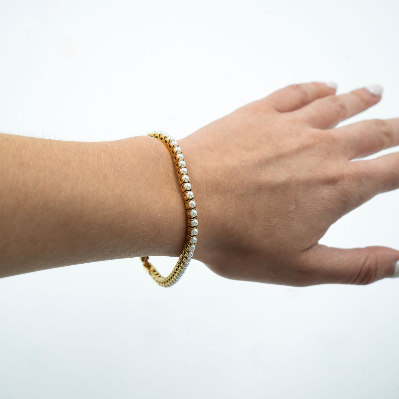 Pearl Flex Tennis Bracelet