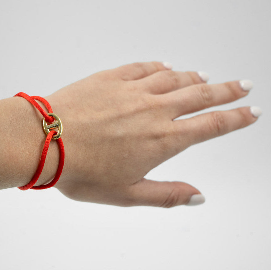 Scarlet Anchor Bracelet